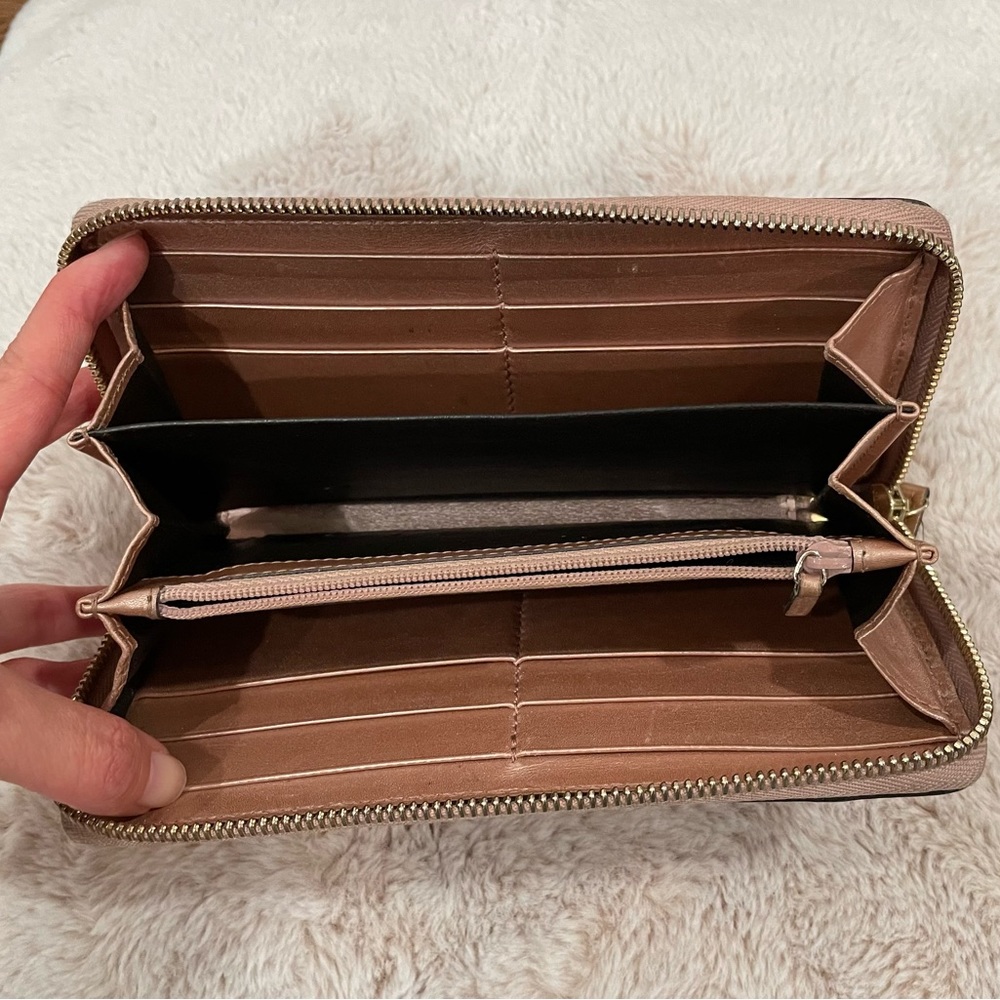 Gucci microguccissima continental zip wallet, metallic rose gold - Picture 3 of 12